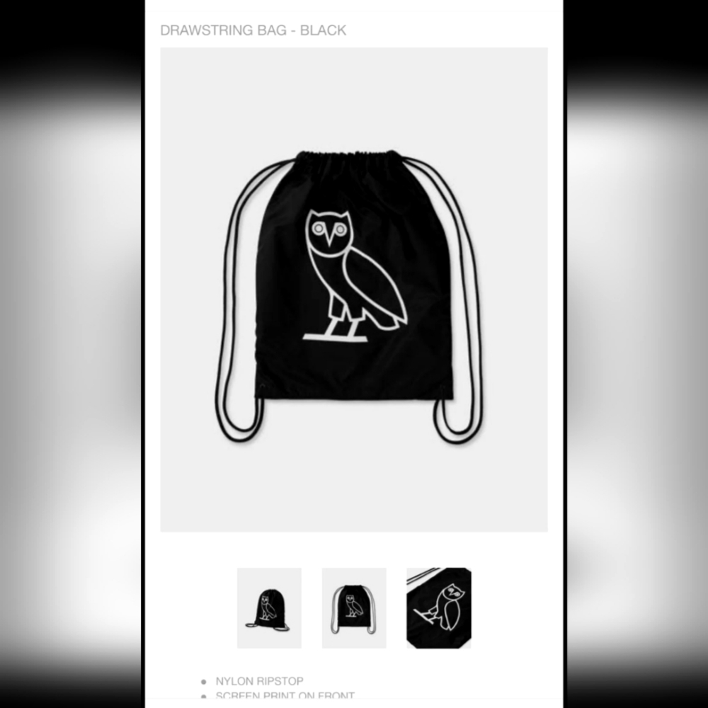 New Drake OVO- October's Very Own Drawing Bag
